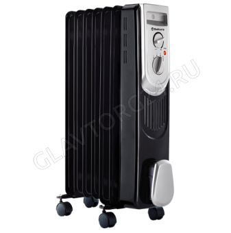 Масляный обогреватель Sakura SA-0337B 1500Вт 7 секций серебристо-черный