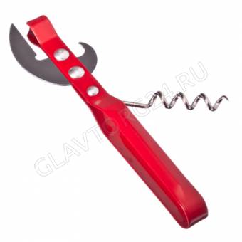Штопор-открывалка для консервных банок, пластик, металл, 3 цвета арт. 884-044