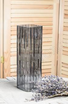 Ваза Квадро Графит малая 86*86*255мм арт. 1903-Н5