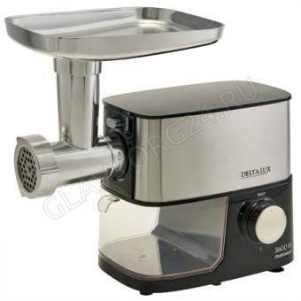 Мясорубка DELTA DE-602M 3600Вт с насадками реверс черный