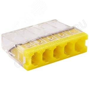 Volsten V02-9W-2273-205 (СМК, Строит-монт. клемма с пастой Cu/Pb 5 пр. до 2,5 мм, 32А, 450 В, 10 шт)