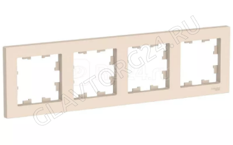 Рамка 4-м ATLAS DESIGN универс. беж. SchE ATN000204 РАСПРОДАЖА