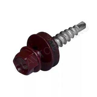 Саморез кровельный 4,8х29  RAL 3005 Винно-красный (250шт)
