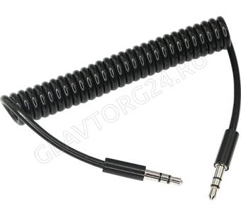 Кабель AUX 3,5мм штекер-штекер REXANT 18-4010 1м ПВХ черный