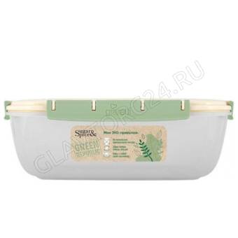 Контейнер для продуктов Green Republic герметичный 1,3л прямоугольный лён