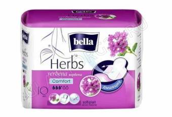 Белла Herbs ВЕРБЕНА comfort softiplait прокладки 10шт арт.012-RW10-078 /36