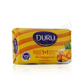 Дуру 1+1 SOFT SENSATIONS туалетное мыло  80гр/72шт персик-манго