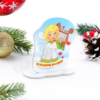 Фигура на подставке "Ангелочек счастья" 10х11,5х0,3 см 10068772