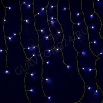 СНОУ БУМ Гирлянда электр.Бахрома 3*0,7 м,96LED "Шар",белый,ПВХ пров,220В