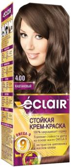 ECLAIR w9 Стойкая крем-краска д/волос № 4.00 Каштановый