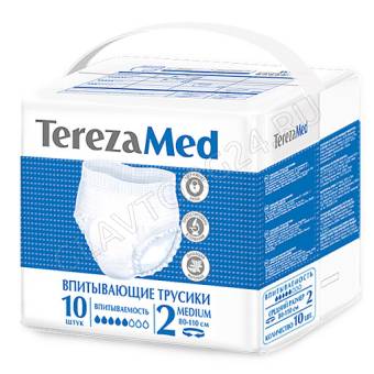 TerezaMed Трусы - подгузники для взрослых MEDIUM уп.10 /8шт