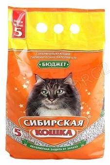 Сиб.Кошка Наполнитель Бюджет 5л (гранулы гидросиликата кальция 2-10мм)