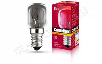 Лампа Camelion 15/PT/CL/E14 - для духовок, холодильника