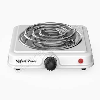 Плита электрическая 1 конфорка HAPPY PANDA HP-02W спираль 1000Вт белый 