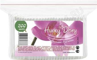 Ватные палочки пакет 200шт Hunky Dory /90