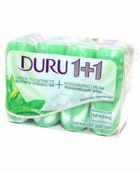 Дуру 1+1 т/м 4*80гр/12шт. экопак Зеленый чай+крем/12