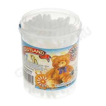 Ватные палочки банка 100шт TeddyLand /84