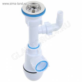 Сифон Ани 1 1/2*40 с отводом стиральной машины C0300