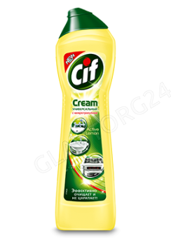 CIF крем чистящий 500мл Актив Лимон желтый/16