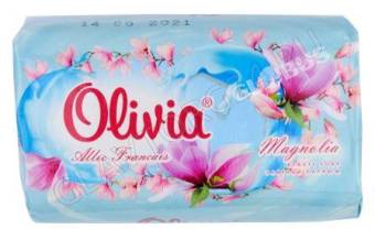 ALVIERO Мыло туалетное твердое "Olivia Allee Francais" 90гр Магнолия /72 