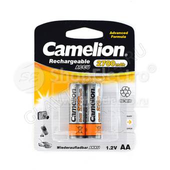 Camelion АА BL-2/2700 аккумуляторы (Always Ready AA-2700mAh Ni-Mh BL-2 (NH-AA2700BP2, 1,2В)