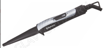 Щипцы для завивки волос SAKURA SA-4408BK 33Вт 13-25мм(d) серебристо-черный Конус