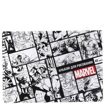 Альбом для рисования на гребне, А4, 40 листов, "Marvel", Мстители 7580760