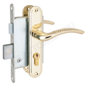 Замок врезной с/руч СТАНДАРТ Россия ЗВ4-7.03С голд золото (10)
