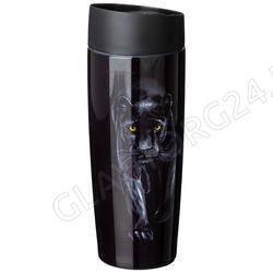 ТЕРМОКРУЖКА 360мл AGNESS "ЧЕРНАЯ ПАНТЕРА" С КНОПКОЙ-СТОППЕРОМ КОЛБА НЕРЖ.СТАЛЬ/24 арт. 709-085