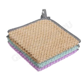 Салфетка из микрофибры с петелькой тм VETTA, 30x30см, 215г/кв.м., 3 цвета