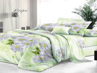 КПБ 1,5сп Satin collection Микросатин Дейра  Под143*215+Пр145*215+Нав(70*70)