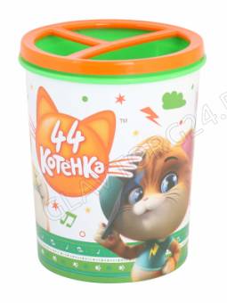 Подставка д/карандашей "44 котёнка" 0,7л (уп.22)