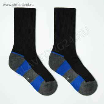 Носки детские х/б MILANO SOCKS N-620 р-р 32-34(20-22) сине-черный
