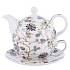 картинка MILLIMI Жар птица Чайный набор "Эгоист", чайник 420мл, чашка 300мл., блюдце 15см., костяной фарфор от компании ГлавТорг Красноярск