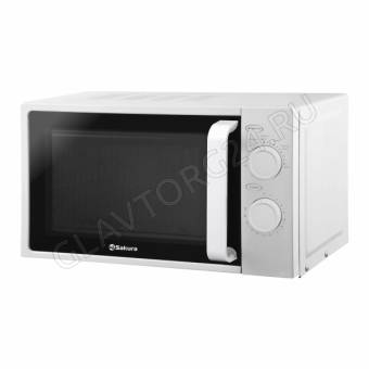 Микроволновая печь SAKURA SA-7051W 20л 0,7кВт механическое белый