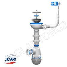 Сифон Ани 3 1/2*40 с жестким переливом мойки A0145