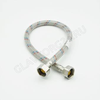 Подводка с ПВХ покрытием для воды 1/2" вн-вн  80 см (AQUALINE 140/10)