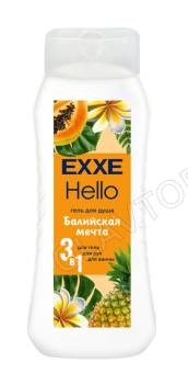 EXXE Hello Гель для душа 3в1 "Балийская мечта", 400 мл/12