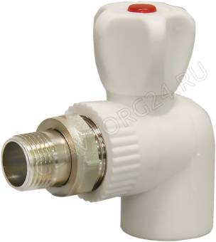 Кран шар. PP-R для радиатора угловой DN 20х3/4" СТМ ПЛАСТ CPRL2034