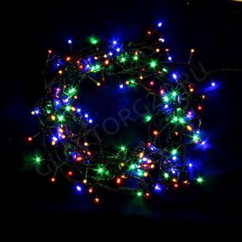 СНОУ БУМ Гирлянда электр.Вьюн 10м,200LED,мультицвет,8 реж,ПВХ провод,220В