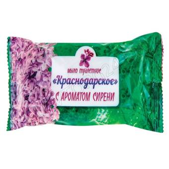 Туалетное мыло 100г п/п обертка с ароматом сирени/66шт, Меридиан