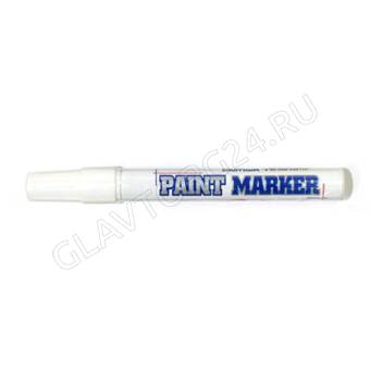 Маркер-краска /белый/ 4мм круг /нитро-основа арт. PM-05