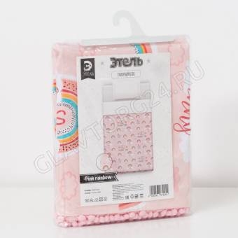 Покрывало 145*210см Этель Pink Rainbow рогожка 