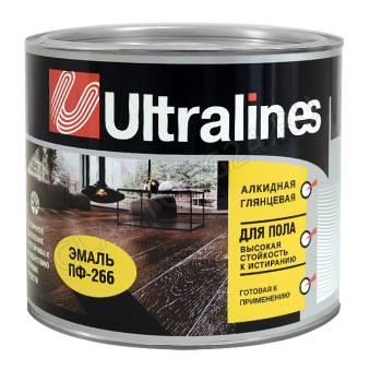 Эмаль ПФ-266 "ULTRA LINES" Светлый Орех 2,6кг (замята)