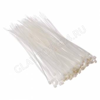 Хомут ЕРМАК нейлоновый для стяжки 3,6х200мм, белый 100шт/уп