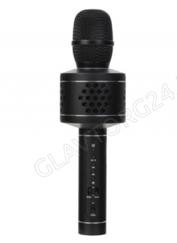 Караоке-микрофон Atom KM-230, 6Вт, АКБ 2000мА/ч, BT (до10м), microSD, AUX, беспр.микроф.