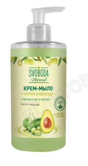 Крем-мыло 430мл Олива и авокадо/6 СВОБОДА