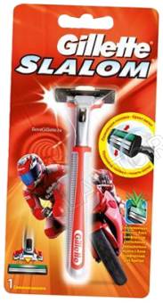 Gillette Slalom Станок мужской с 1 кассетой красный