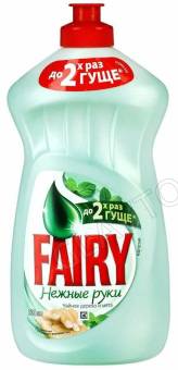 Фейри 450гр/21шт средство д/посуды нежные ручки ч.дер. и мята /21шт