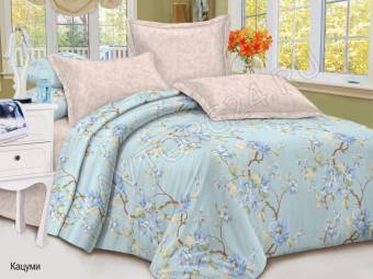 КПБ Семейный Satin collection Микросатин КАЦУМИ 2Под143*215+Пр220*240+2Нав(70*70)